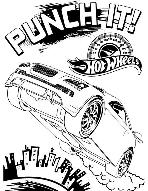 Printable Hot Wheels Coloring Pages